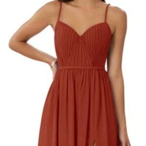 Azazie Zuma Bridesmaid Dress in "Terracotta" size 6